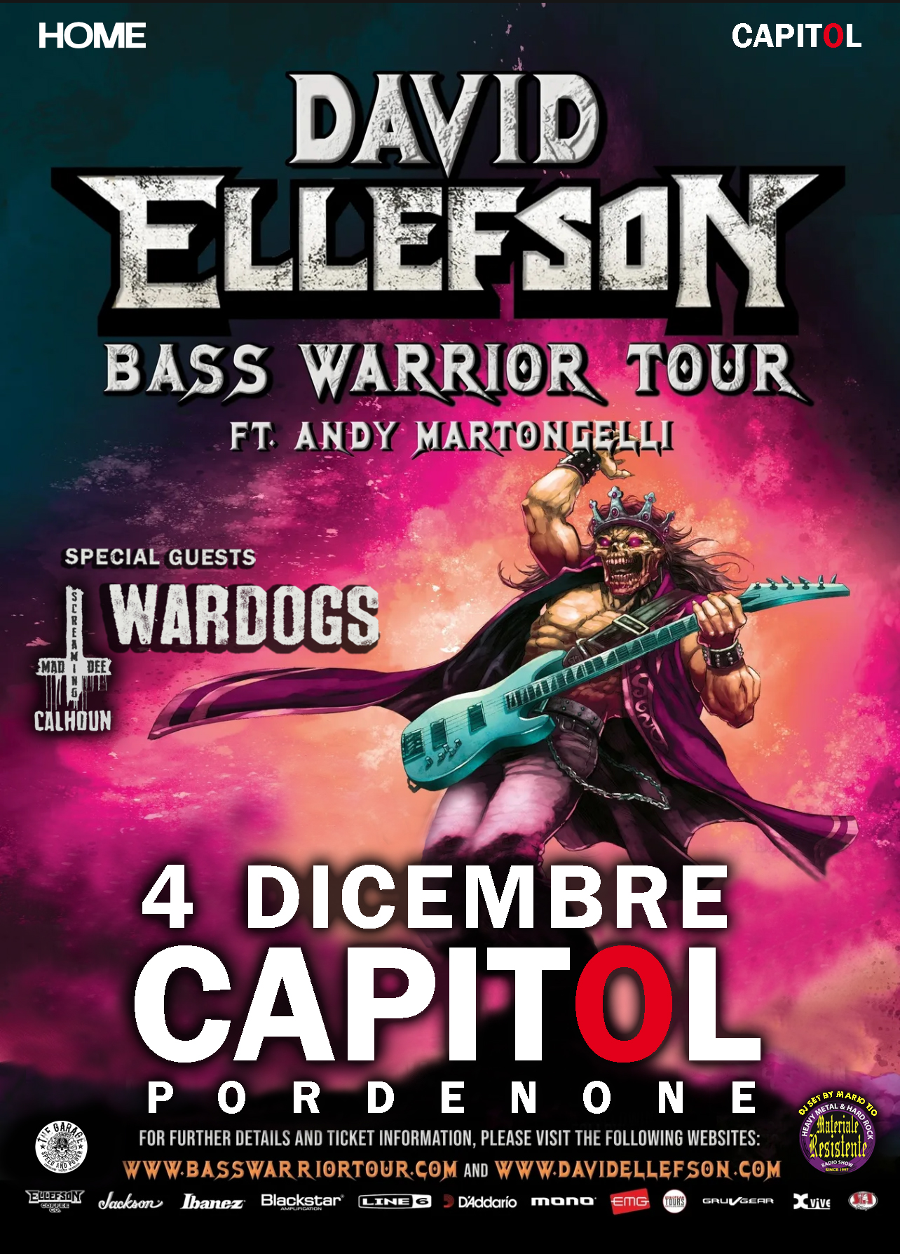 Bass Warrior Tour 2025_locandina